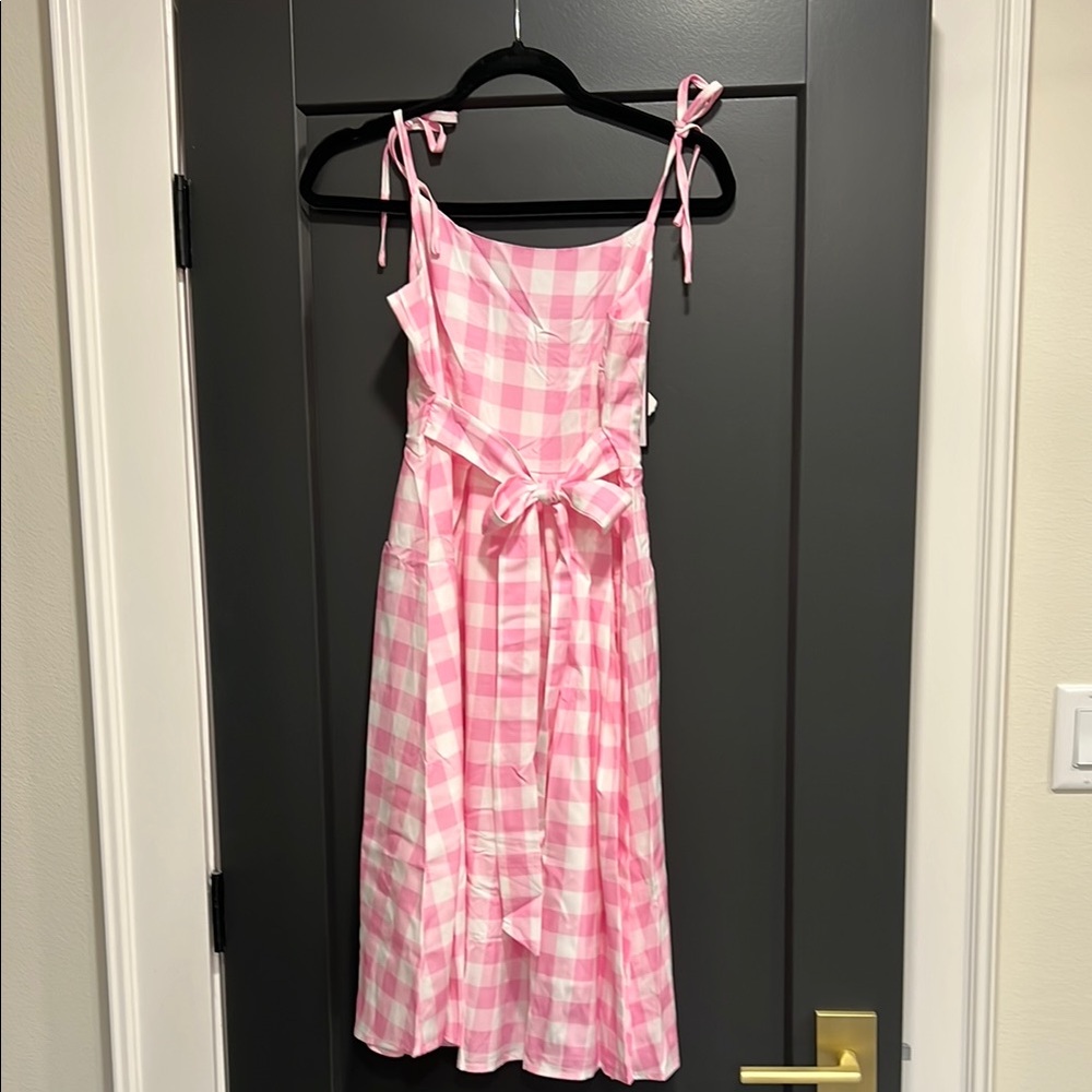 Pink Gingham 50s Dress